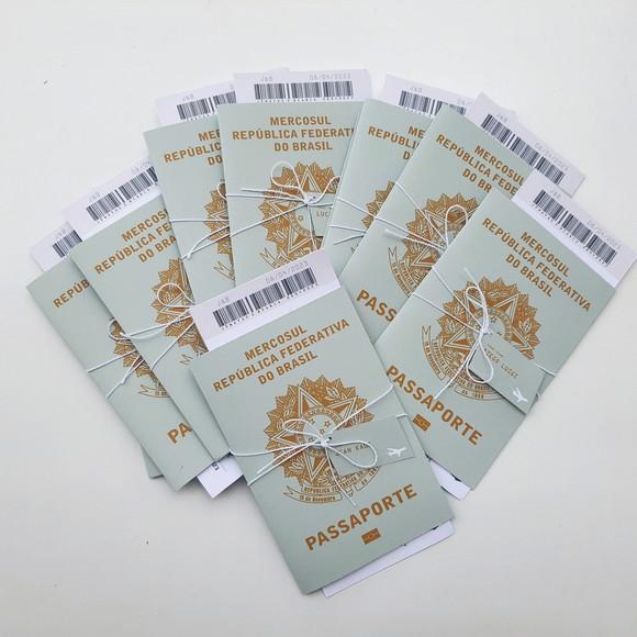 Convite Passaporte Madrinha e Padrinho