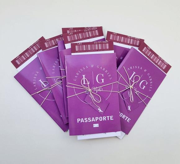 Convite Passaporte para Padrinhos