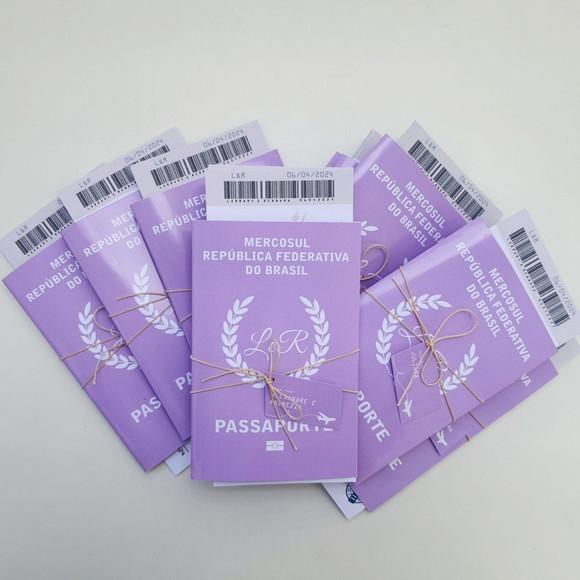 Convite Passaporte para Padrinhos