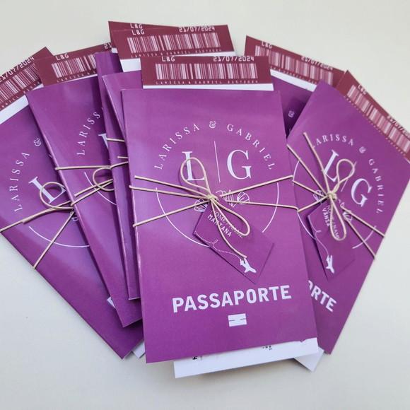 Convite Passaporte para Padrinhos