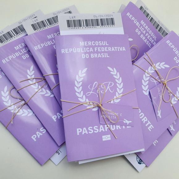 Convite Passaporte para Padrinhos