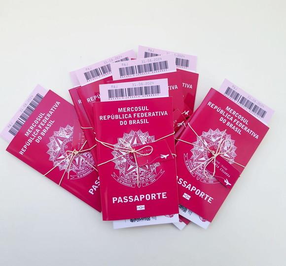 Convite Passaporte para Padrinhos