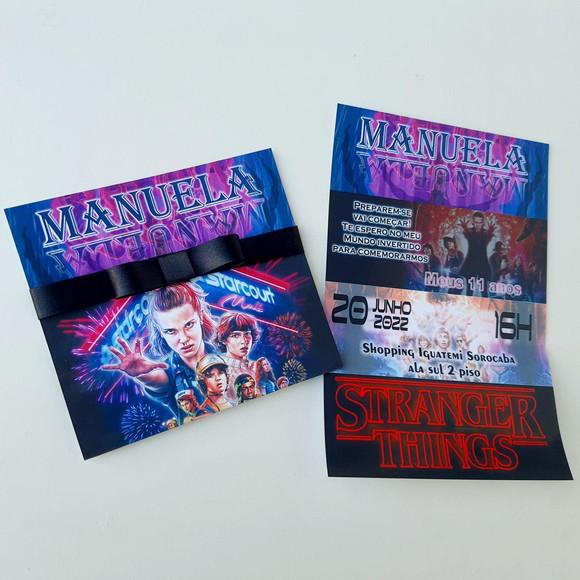 Convite Stranger Things Promoção