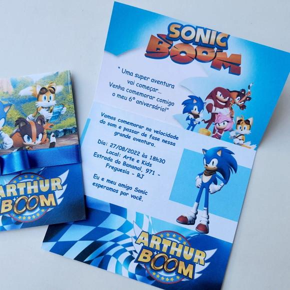 Convite Sonic Boom Promoção