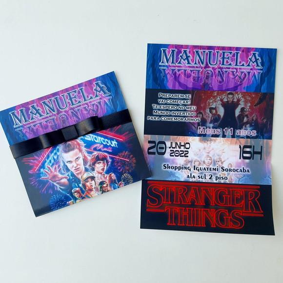 Convite Stranger Things Promoção
