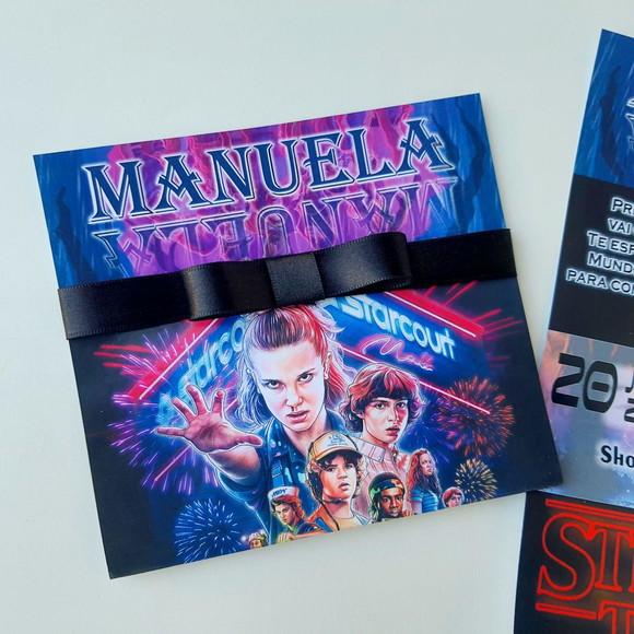 Convite Stranger Things Promoção