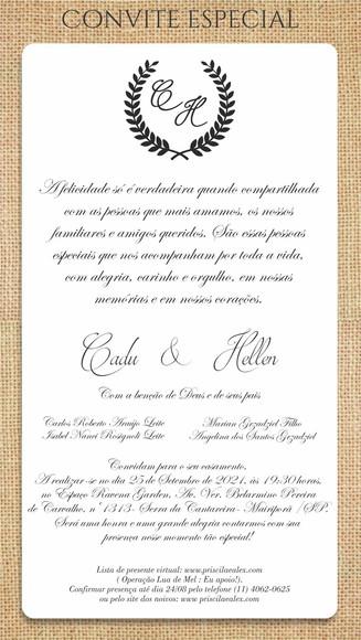 Convite Virtual Casamento