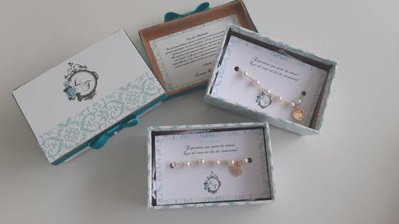 Kit Caixa Pulseira e Manual da Madrinha