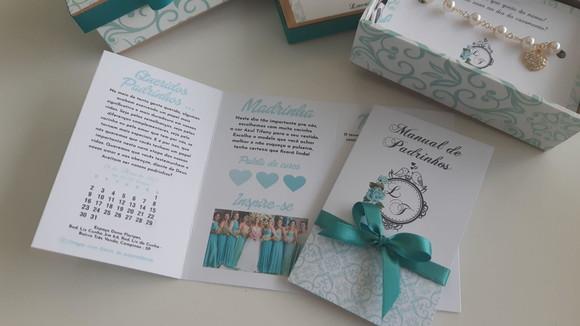 Kit Caixa Pulseira, Gravata E Manual De Padrinhos