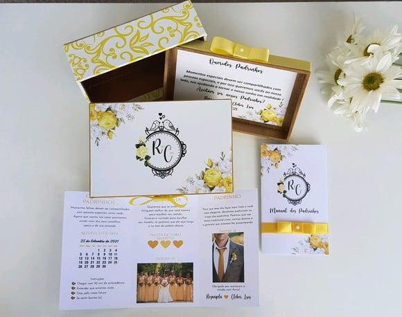 Kit para Convite de Padrinhos