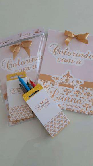 Kit Revista De Colorir Com Giz