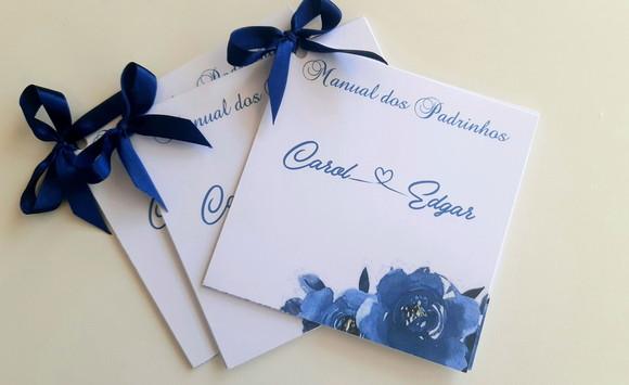 Manual de Padrinhos Azul Marinho