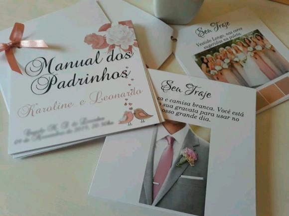 Manual de Padrinhos formato cartões