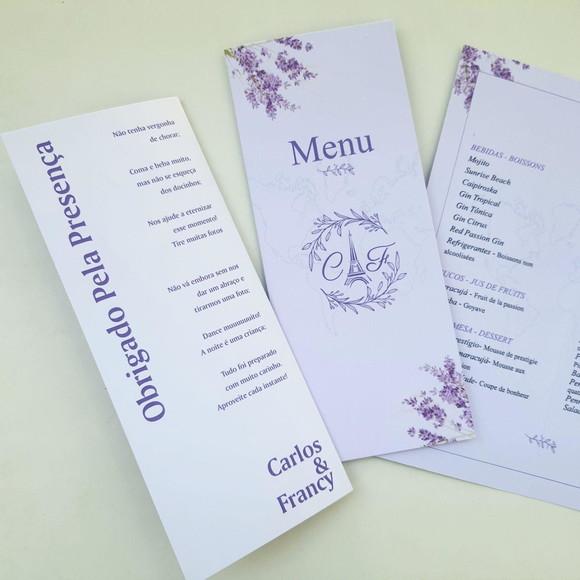 Menu de Casamento