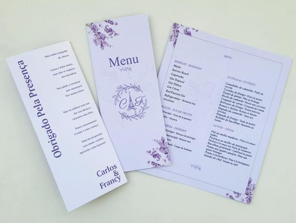 Menu de Casamento