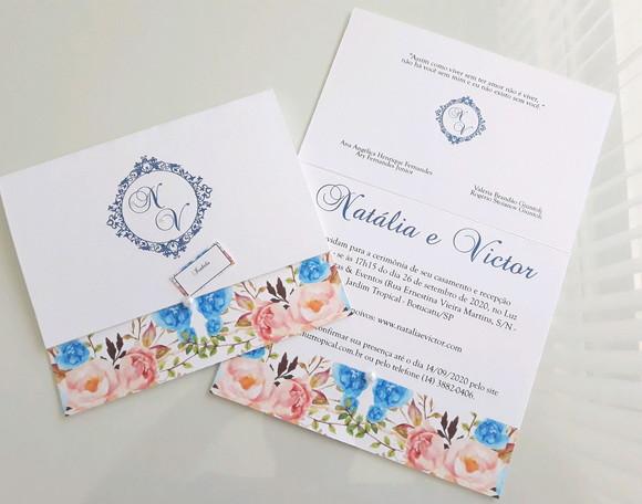 Papel Grosso Texturizado Convite de Casamento