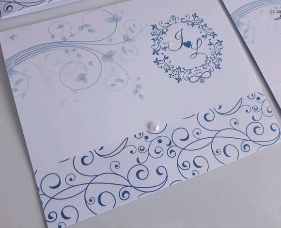 Papel Grosso Convite de Casamento Simples
