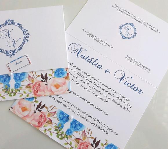 Papel Grosso Texturizado Convite de Casamento