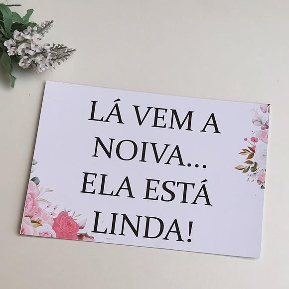 Placa la vem a noiva