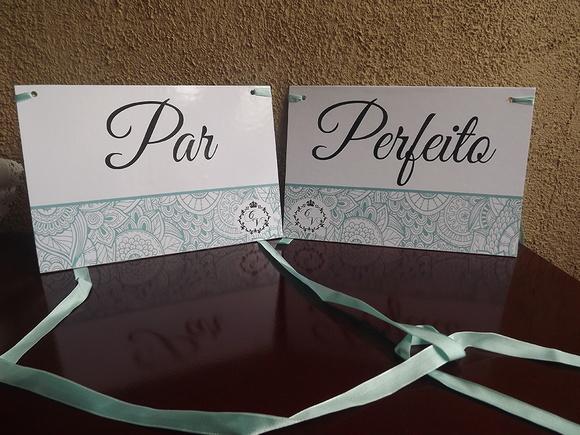 Placa para Cadeira Personalizada (PAR)