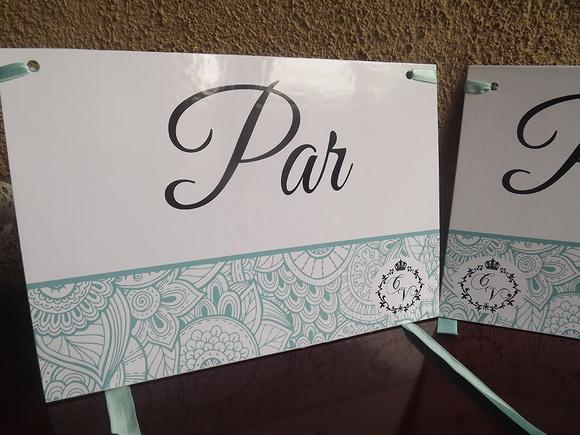 Placa para Cadeira Personalizada (PAR)