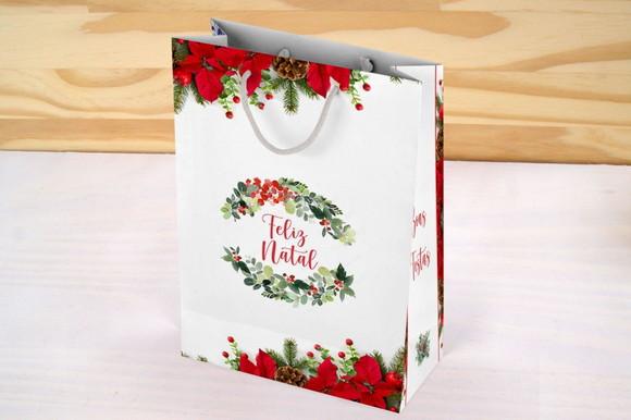 Sacolinha de Papel Natal