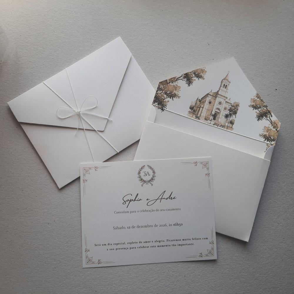 Convite de Casamento Envelope