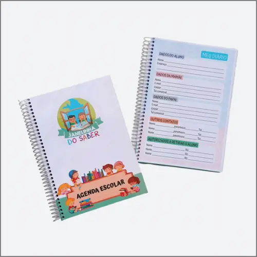 Agenda Escolar Personalizada Volta as Aulas