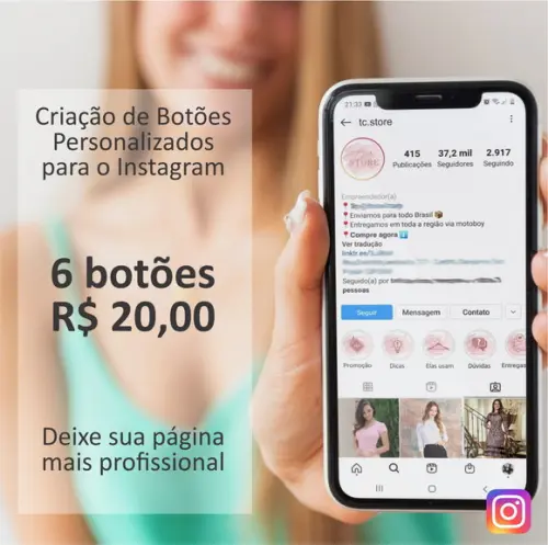 Botões de Destaque Personalizado Instagram