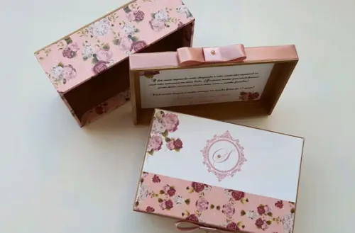 Caixa de Floral Rosa