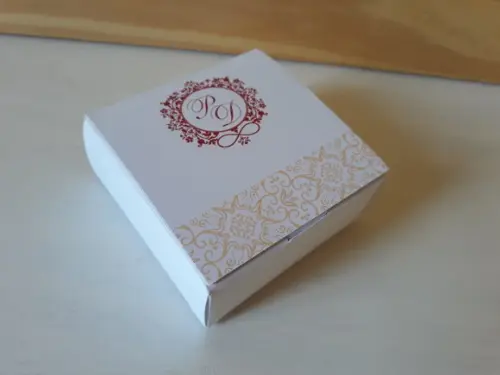 Caixa Personalizada Bem Casado (caixa Branca)