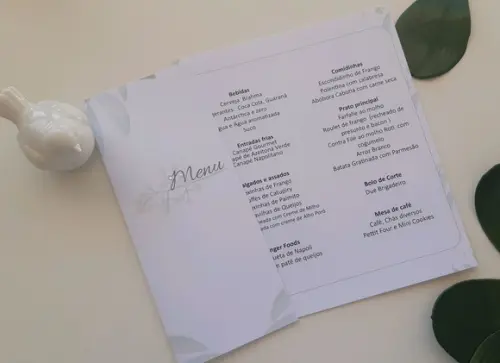 Cardápio- MENU DE MESA