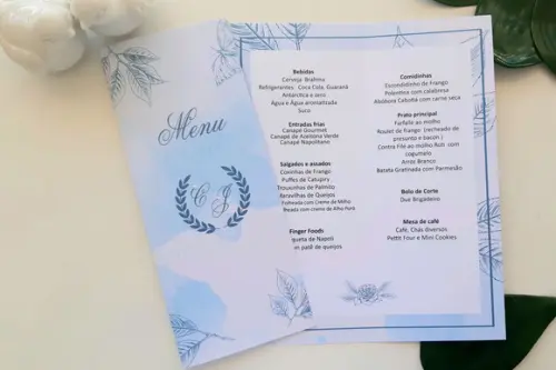 Cardápio- MENU DE MESA