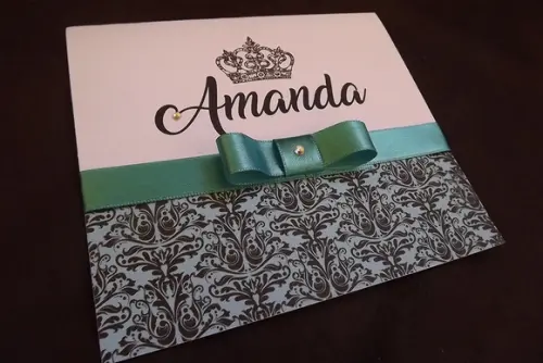 Convite 15 Anos Coroa - Mini