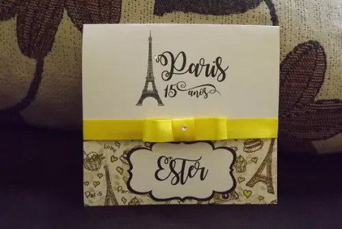 Convite 15 Anos Paris
