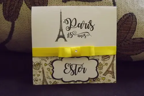 Convite 15 Anos Paris