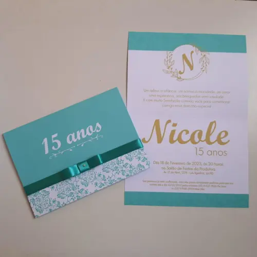 Convite 15 Anos Tifany