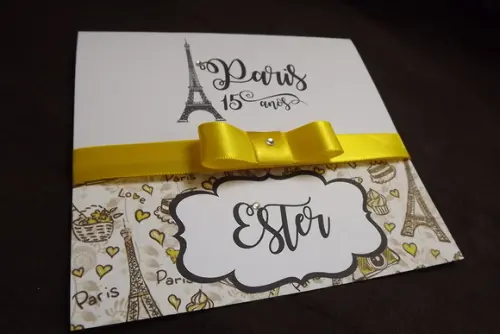 Convite 15 Anos Paris