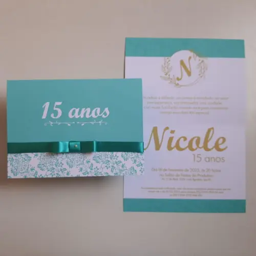 Convite 15 Anos Tifany
