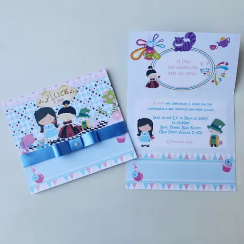 Convite Alice No País Das Maravilhas Promoção