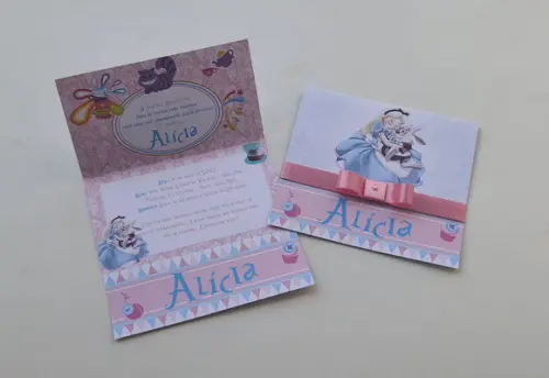 Convite ALICE NO PAIS DAS MARAVILHAS