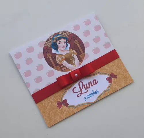 Convite Branca de Neve