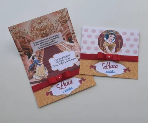 Convite Branca de Neve