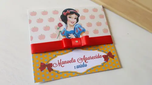 Convite Branca de Neve