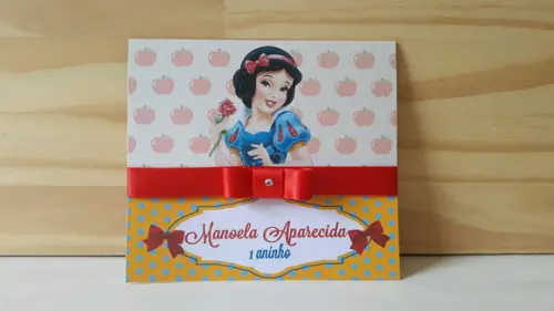 Convite Branca de Neve