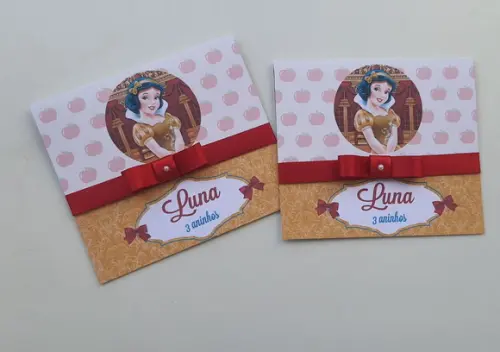 Convite Branca de Neve