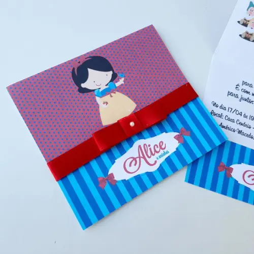 Convite Branca de Neve Promoção