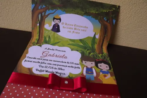 Convite Branca de Neve