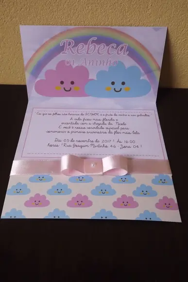 Convite Chuva de Amor