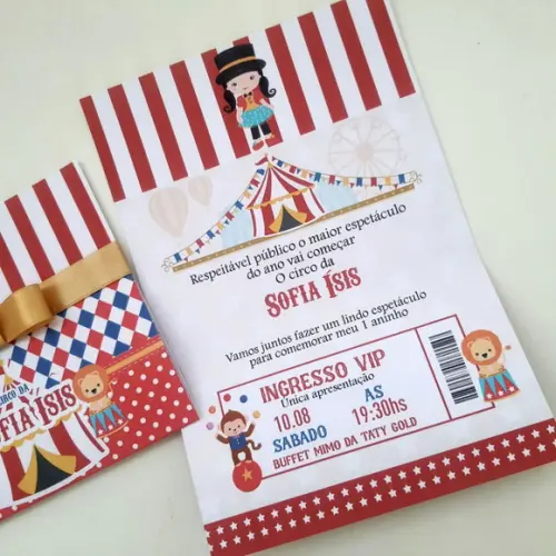 Convite Circo Menina
